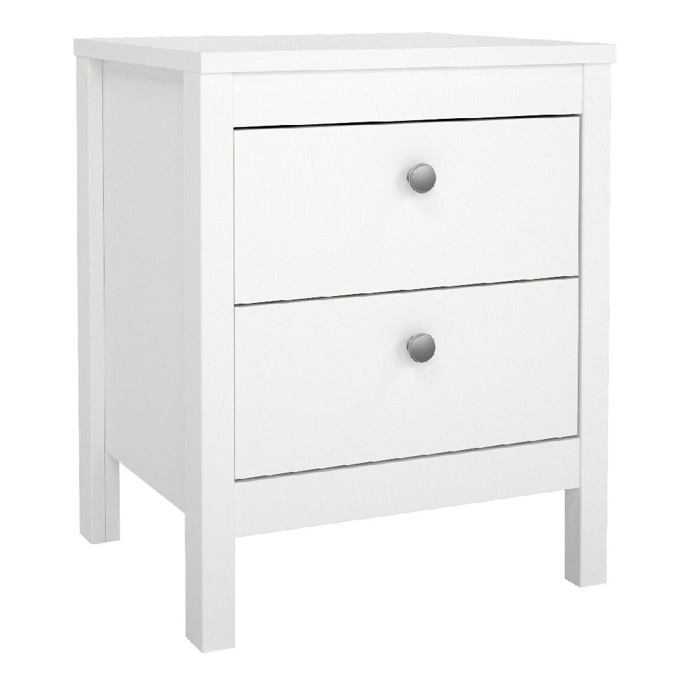 Macron Wooden Bedroom Set With 3 Door Wardrobe In White