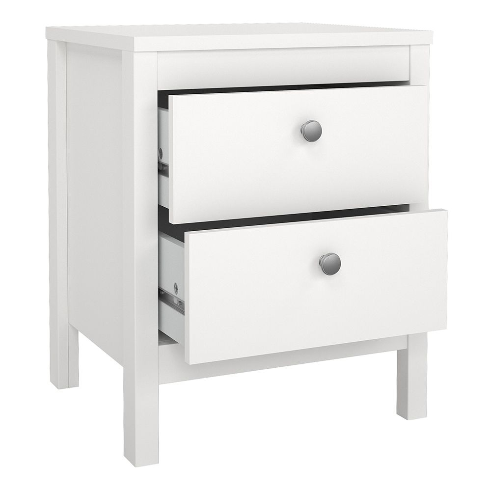 Macron Wooden Bedroom Set With 3 Door Wardrobe In White