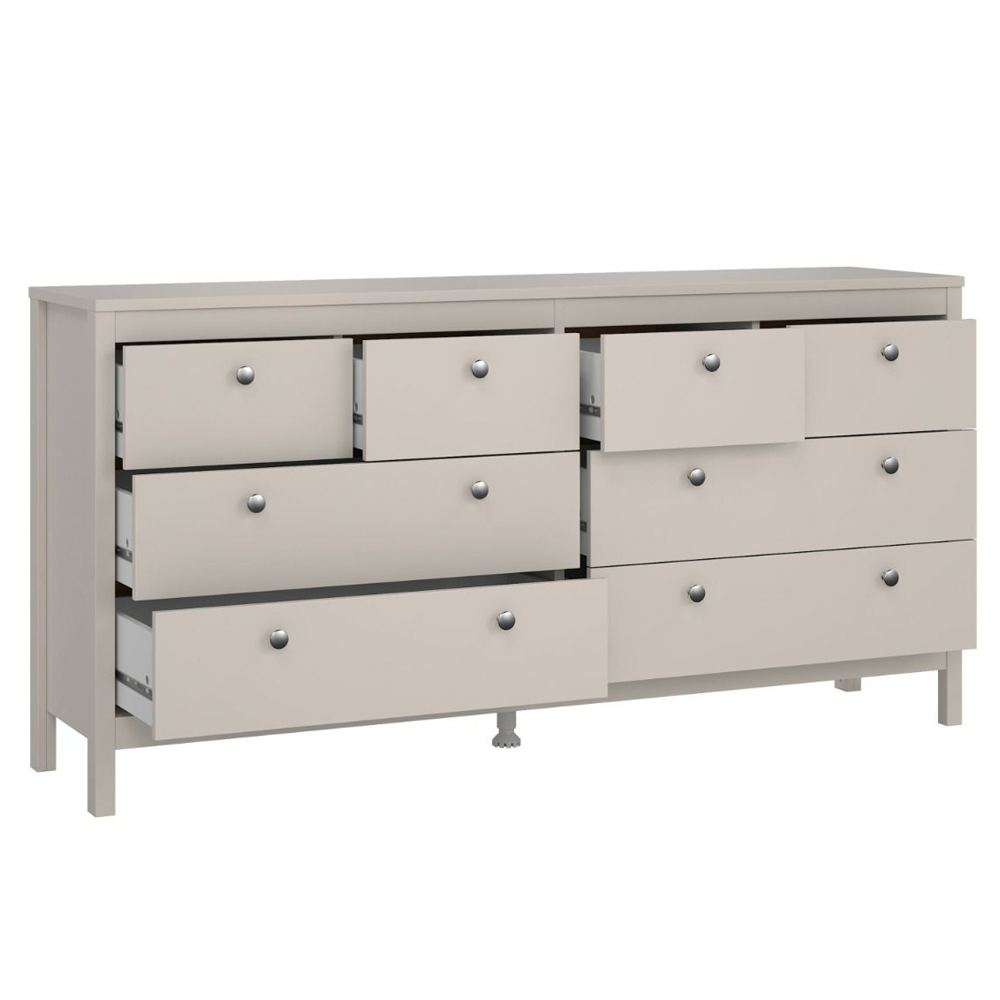 Macron Wooden Chest Of 8 Drawers In Cashmere