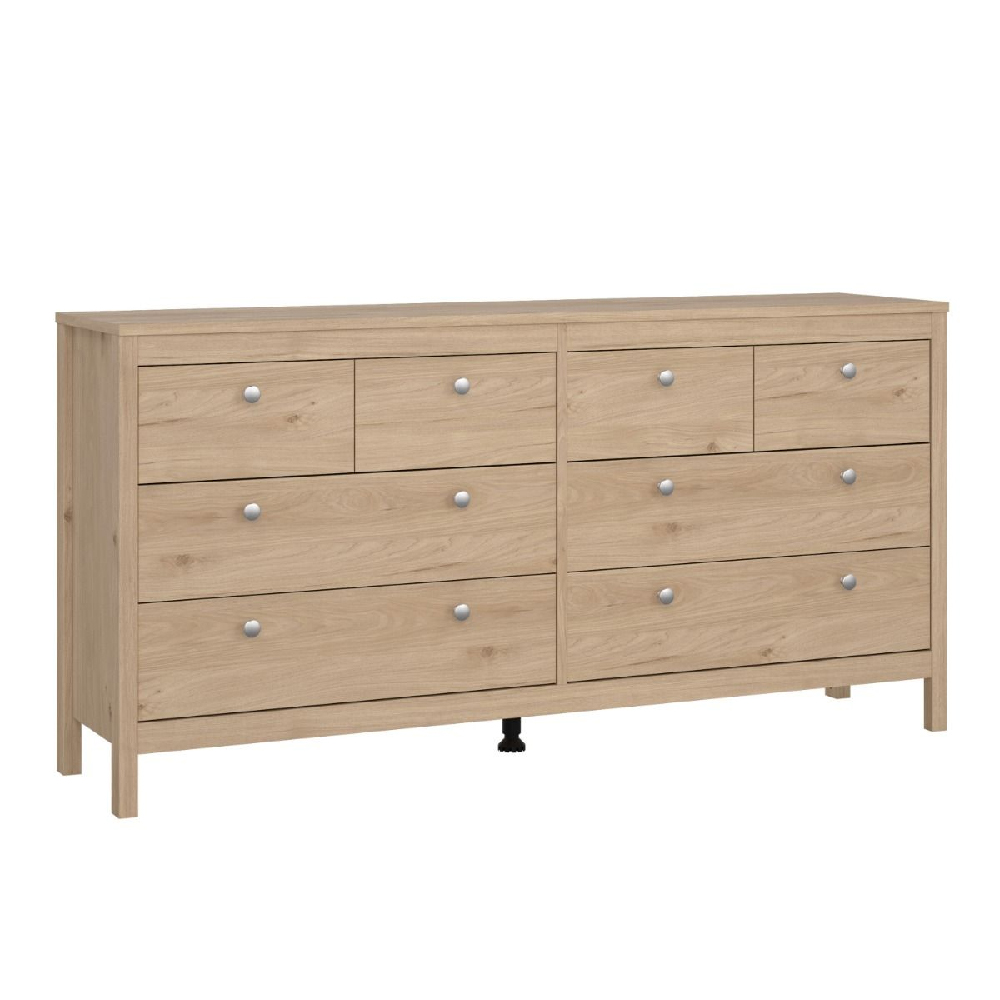 Macron Wooden Chest Of 8 Drawers In Oak