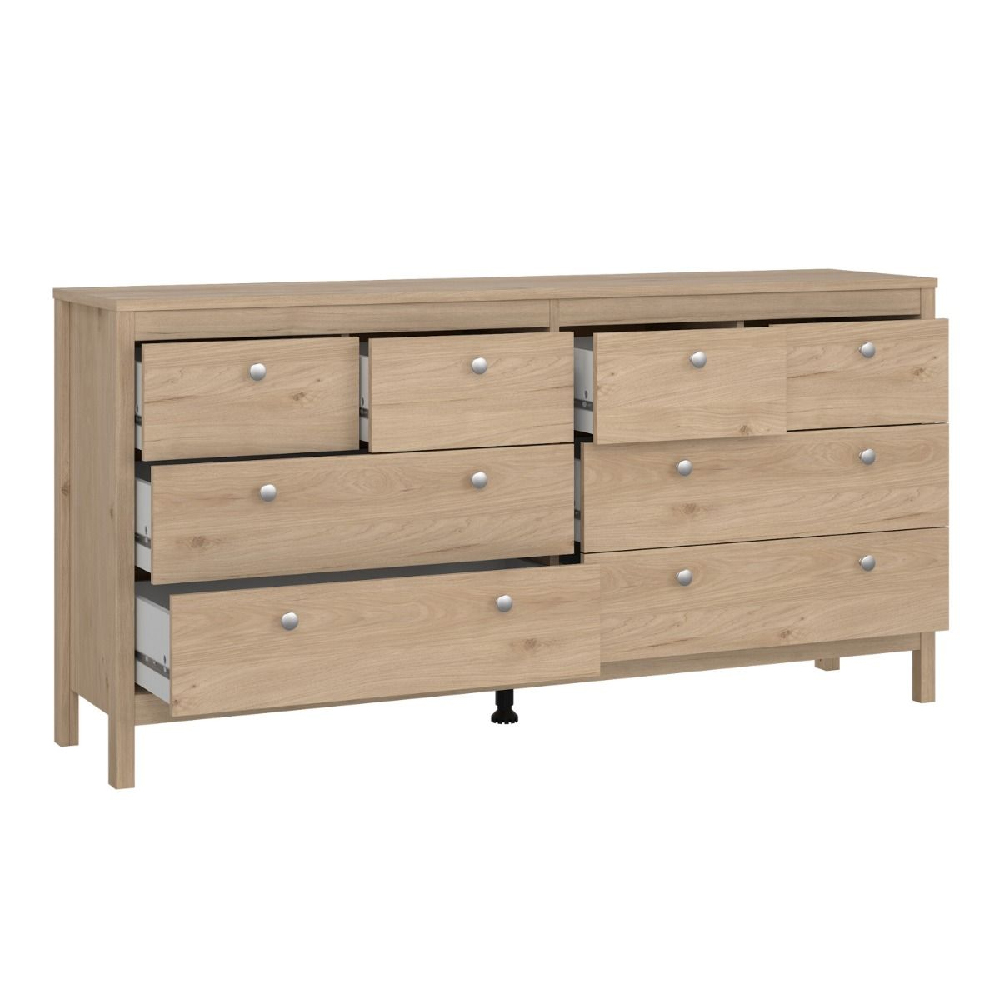 Macron Wooden Chest Of 8 Drawers In Oak