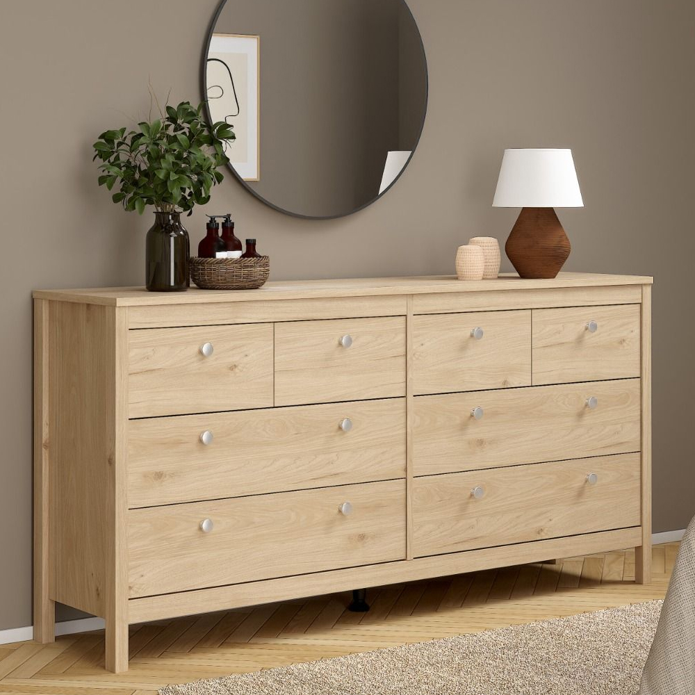 Read more about Macron wooden chest of 8 drawers in oak