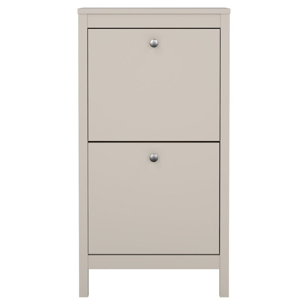Macron Wooden Shoe Cabinet With 2 Flap Doors In Cashmere