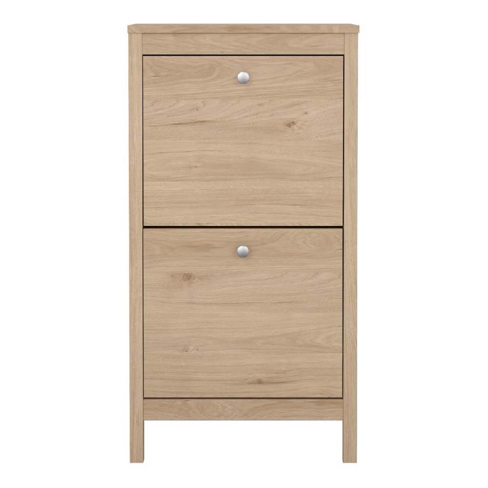 Macron Wooden Shoe Cabinet With 2 Flip Doors In Oak