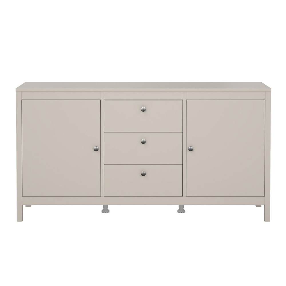 Macron Wooden Sideboard With 2 Doors 3 Drawers In Cashmere