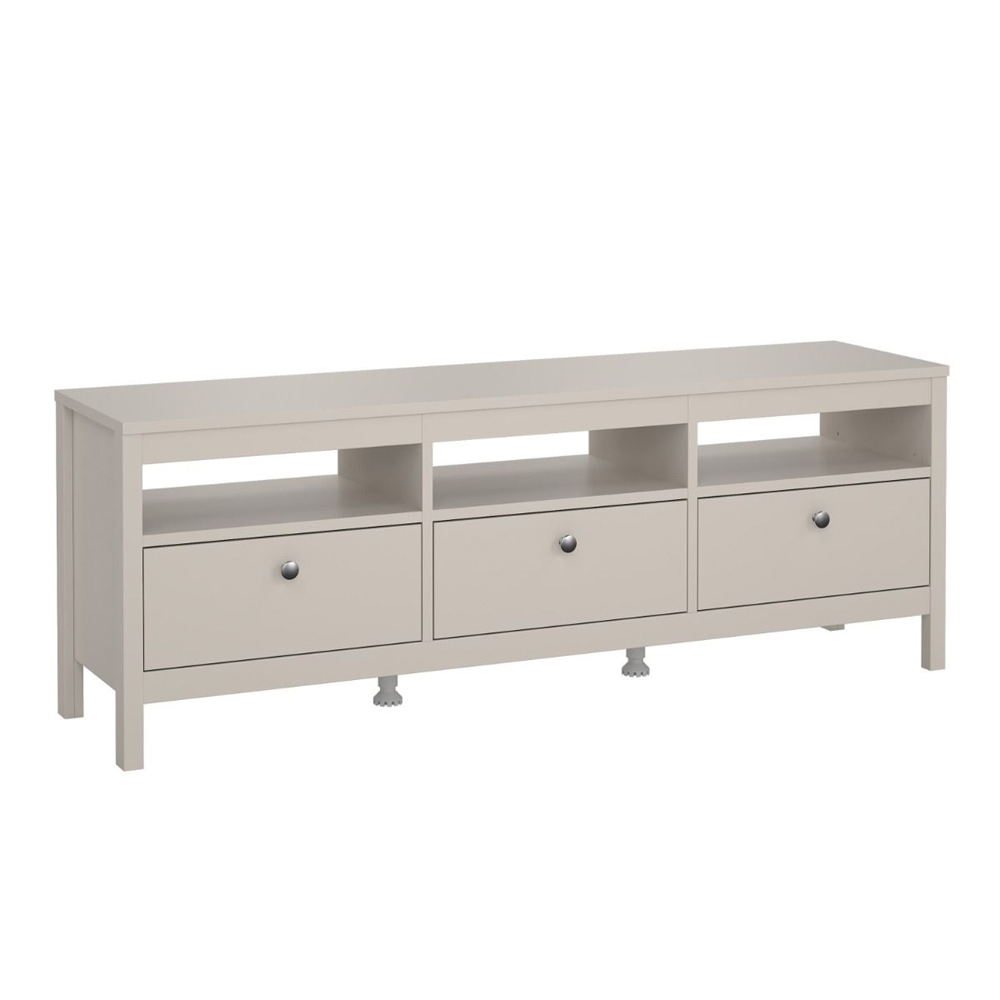 Macron Wooden TV Stand With 3 Drawers In Cashmere