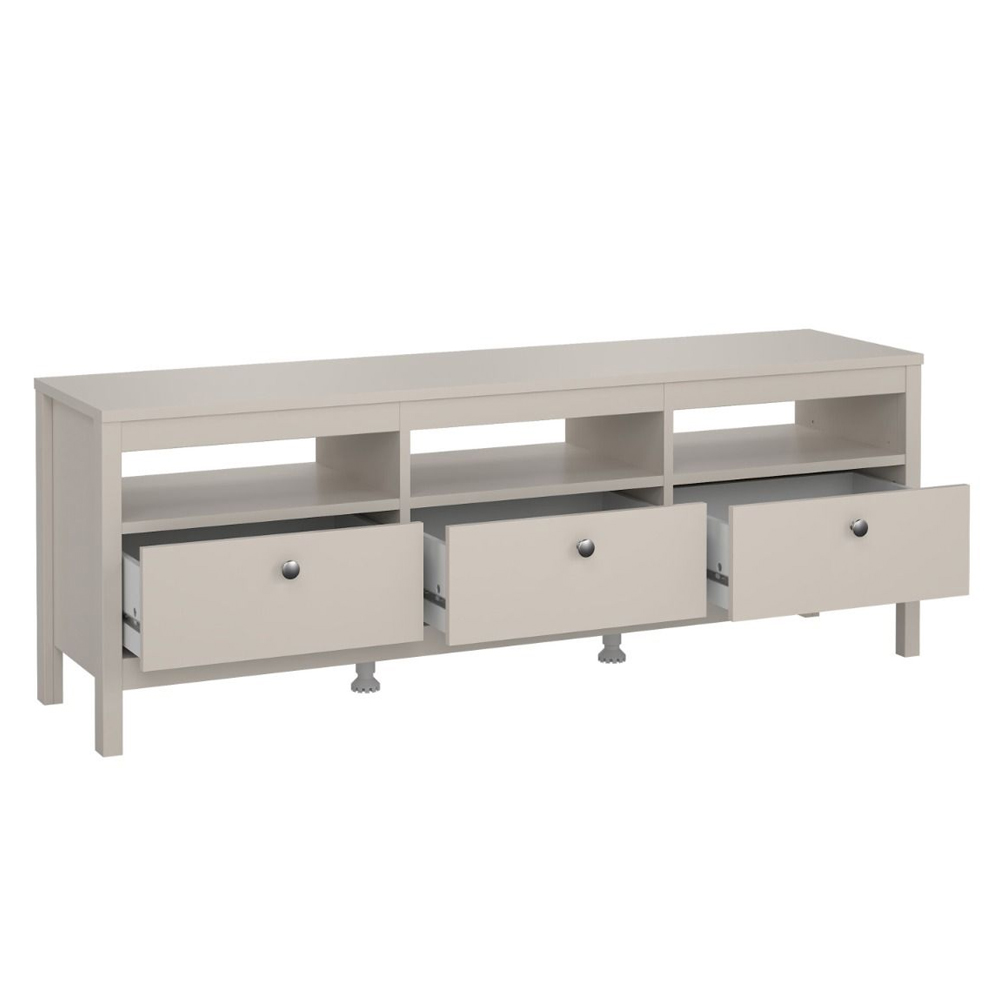 Macron Wooden TV Stand With 3 Drawers In Cashmere