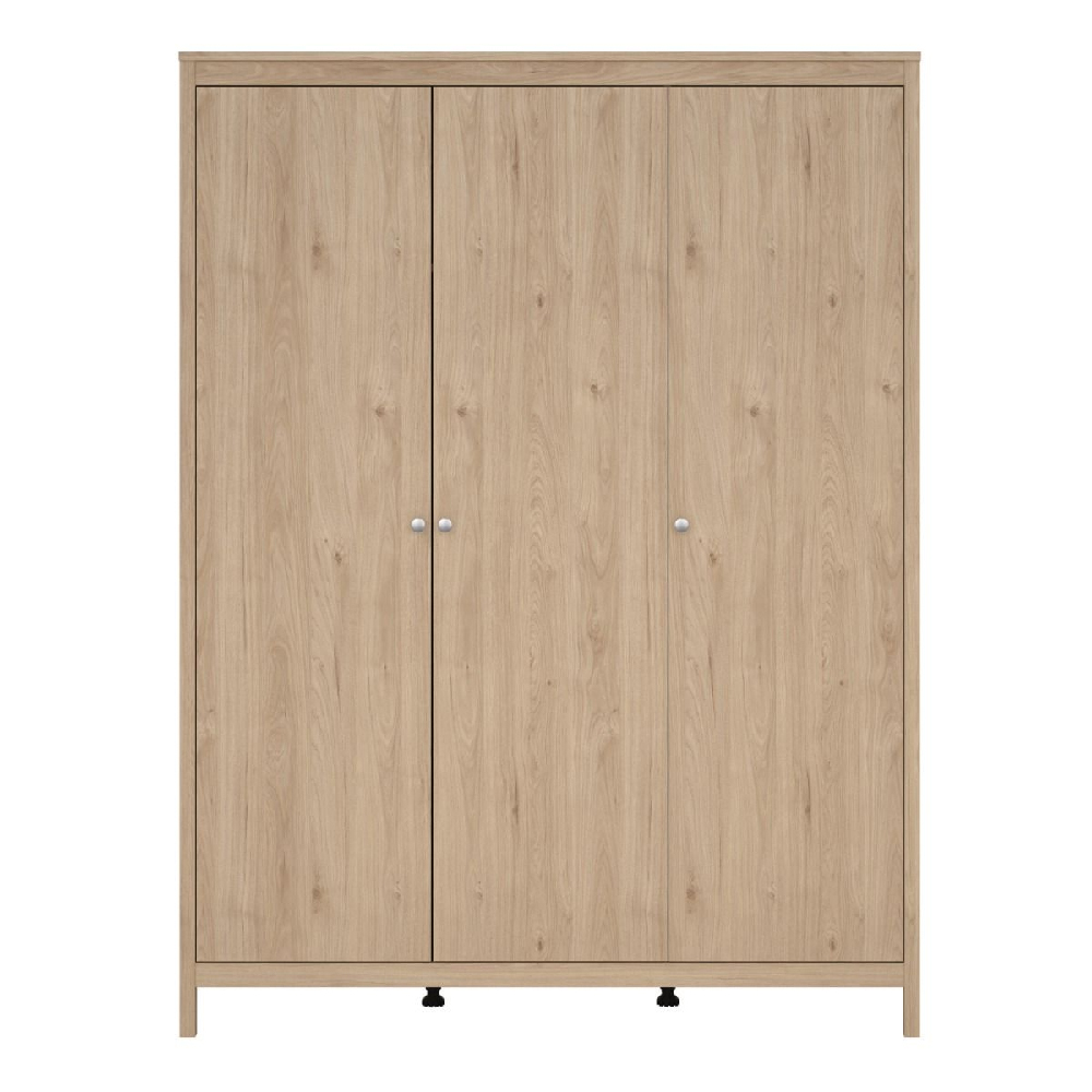 Macron Wooden Wardrobe With 3 Doors In Oak