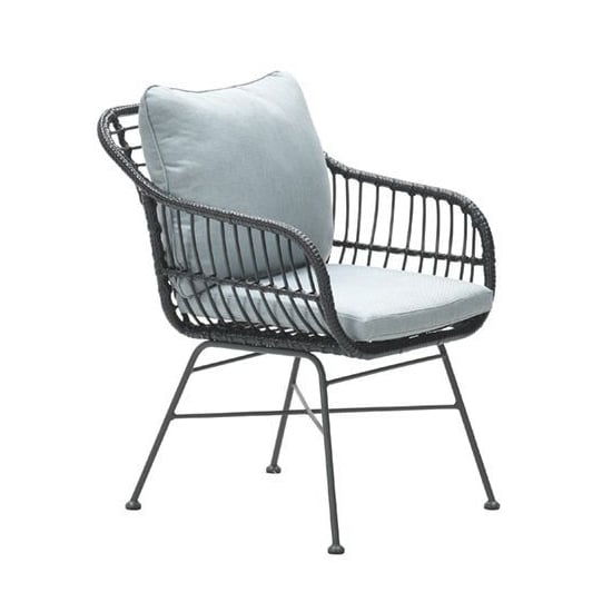 Product photograph of Macy Aluminum Frame Fabric Dining Chair In Mint Grey from Furniture in Fashion