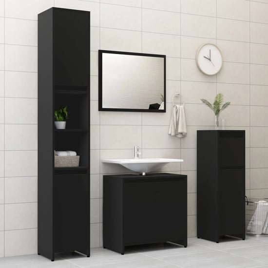 Madden Wooden Bathroom Furniture Set In Black_1