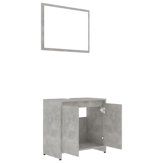 Madden Wooden Bathroom Furniture Set In Concrete Effect_4