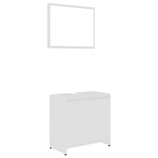 Madden Wooden Bathroom Furniture Set In White