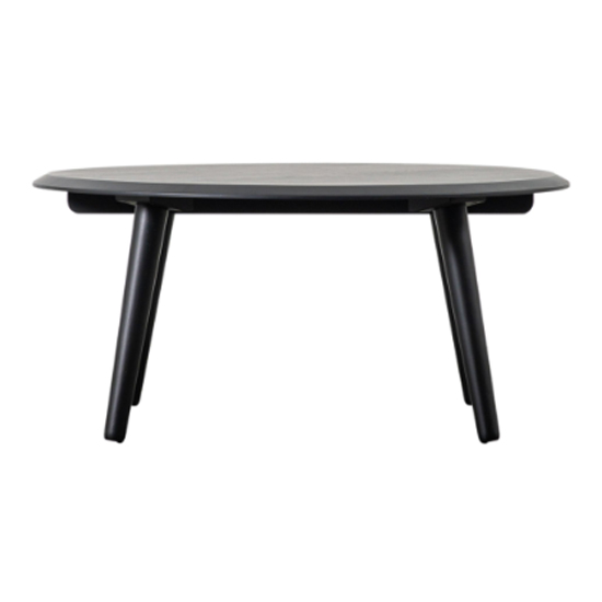 Maddux Wooden Round Coffee Table In Black