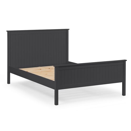 Madge Wooden Single Bed In Anthracite