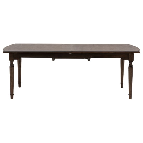 Read more about Madisen wooden rectangular extending dining table in coffee