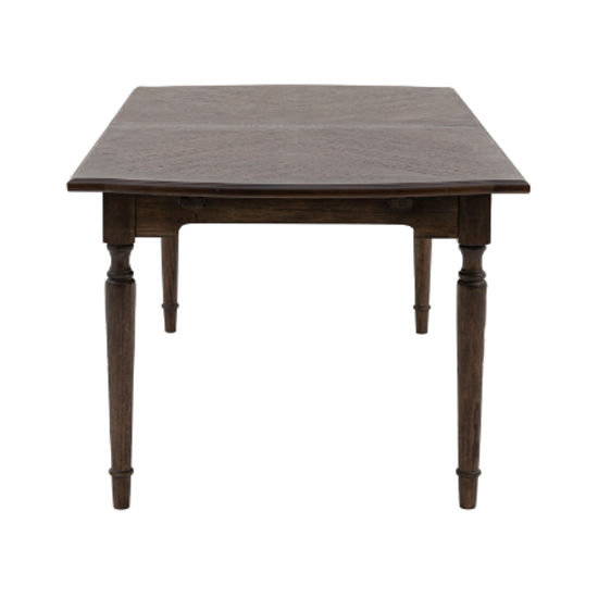 Madisen Wooden Rectangular Extending Dining Table In Coffee