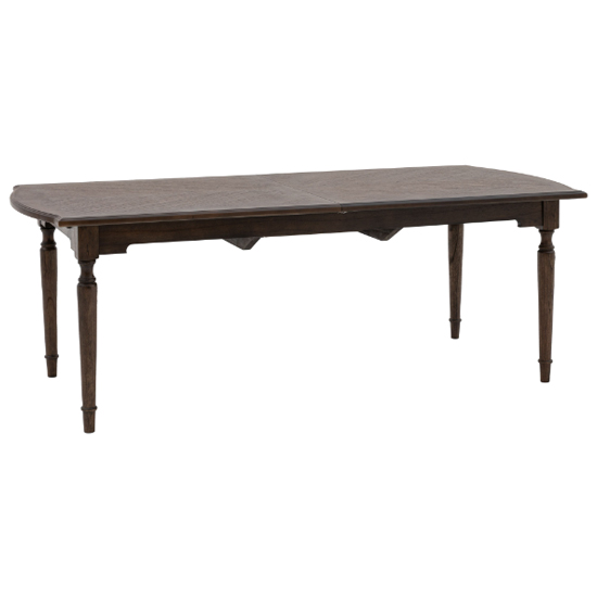 Madisen Wooden Rectangular Extending Dining Table In Coffee