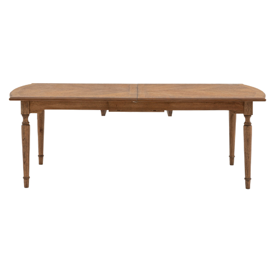 Madisen Rectangular Wooden Extending Dining Table In Peroba