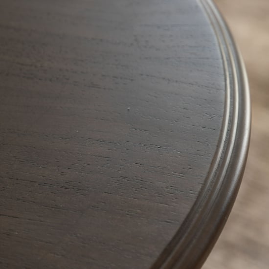 Madisen Wooden Round Coffee Table In Coffee