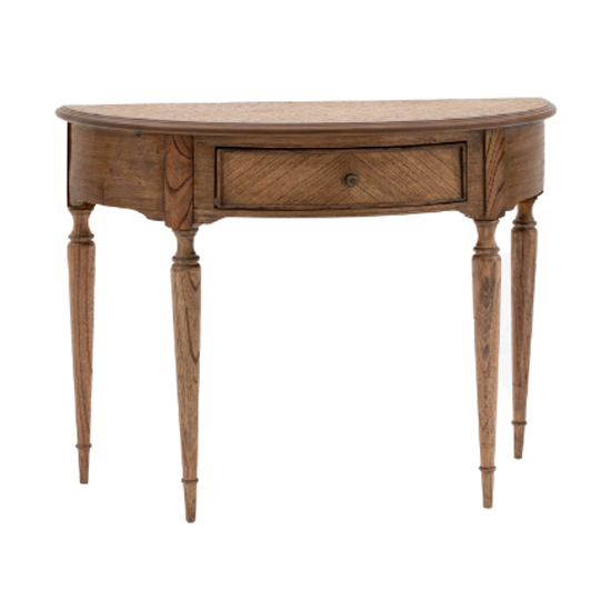 Madisen Wooden Console Table With 1 Drawer In Peroba