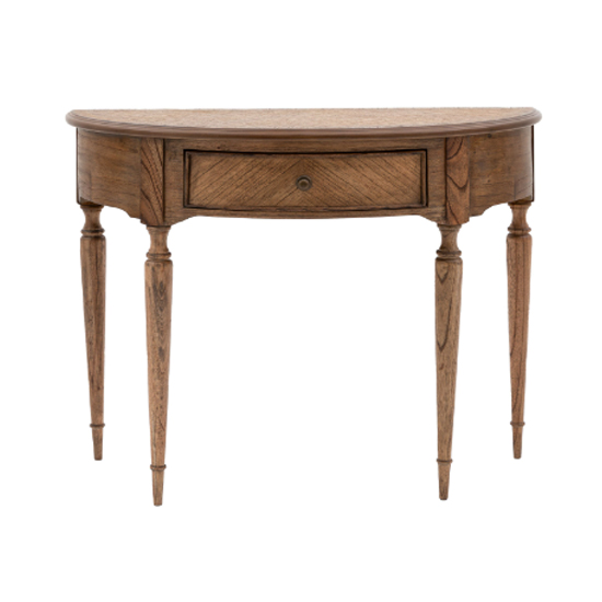 Madisen Wooden Console Table With 1 Drawer In Peroba