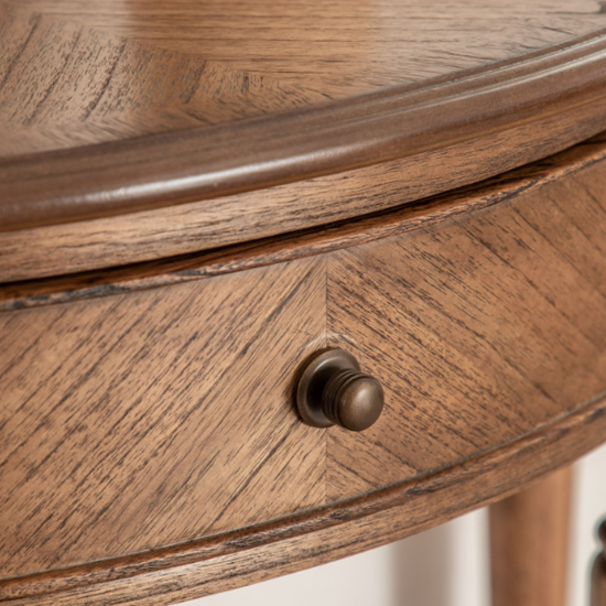 Madisen Wooden Console Table With 1 Drawer In Peroba