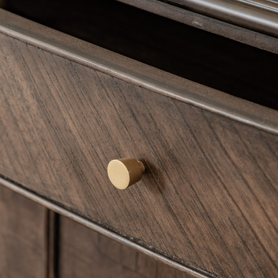 Madisen Wooden Sideboard With 2 Doors And 1 Drawer In Coffee