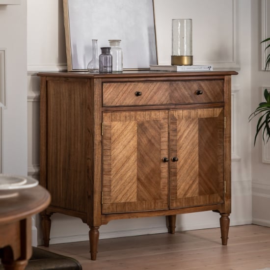 View Madisen wooden sideboard with 2 doors and 1 drawer in peroba