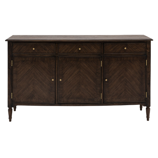 Madisen Wooden Sideboard With 3 Doors And 3 Drawers In Coffee