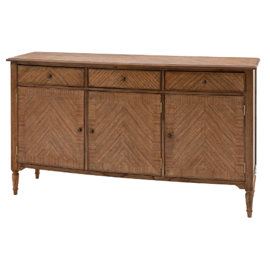 Madisen Wooden Sideboard With 3 Doors 3 Drawers In Peroba