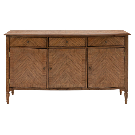 Madisen Wooden Sideboard With 3 Doors 3 Drawers In Peroba