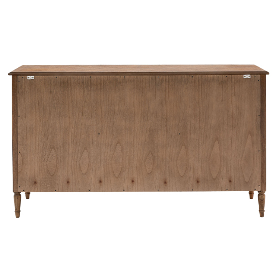 Madisen Wooden Sideboard With 3 Doors 3 Drawers In Peroba