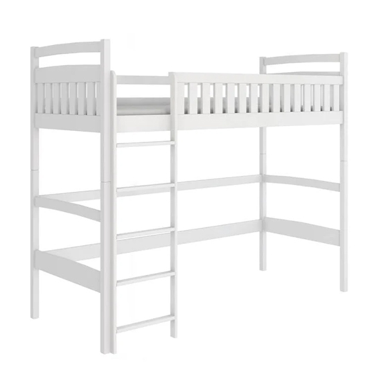 Madoc Wooden Loft Bunk Bed In White
