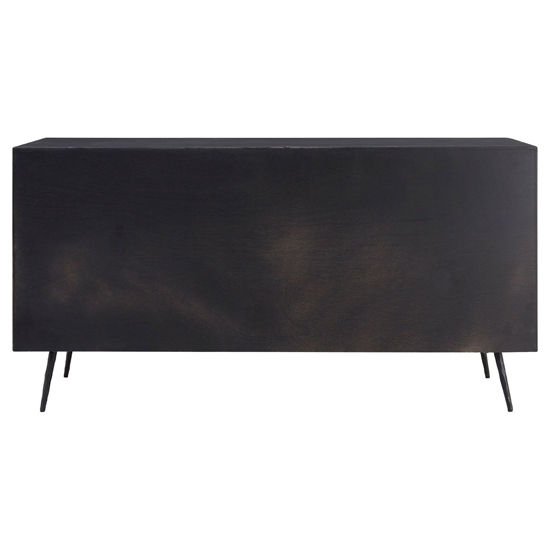 Madoca Wooden Sideboard With 2 Doors And 3 Drawers In Dark Grey_6