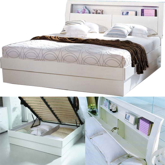 madrid bed wht - Buying Bedroom Furniture Online