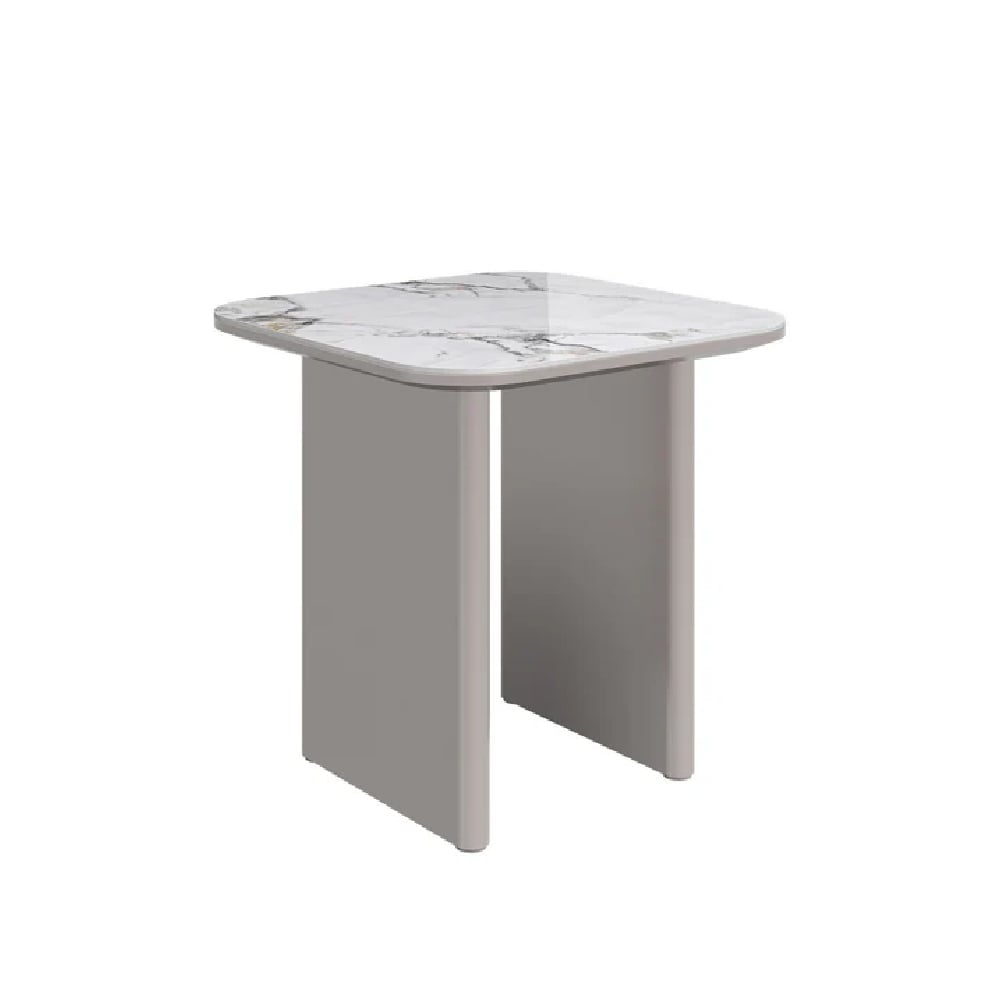 Read more about Madrid ceramic square side table in white