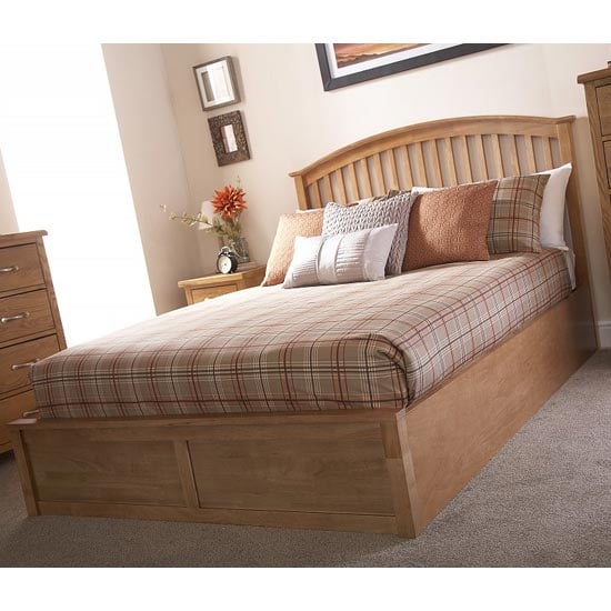 Millom Ottoman Wooden Double Bed In Natural Oak_3