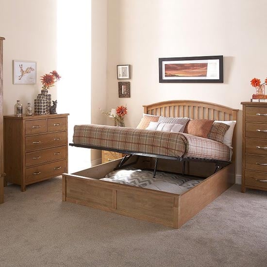 Millom Ottoman Wooden Double Bed In Natural Oak_4