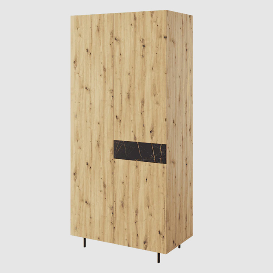 Read more about Madrid wooden wardrobe with 2 doors in artisan oak