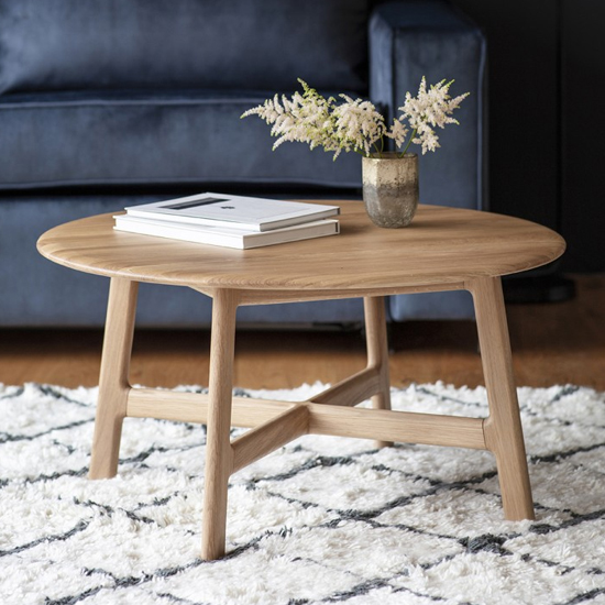 Metz Contemporary Coffee Table In White High Gloss And Oak | Furniture ...