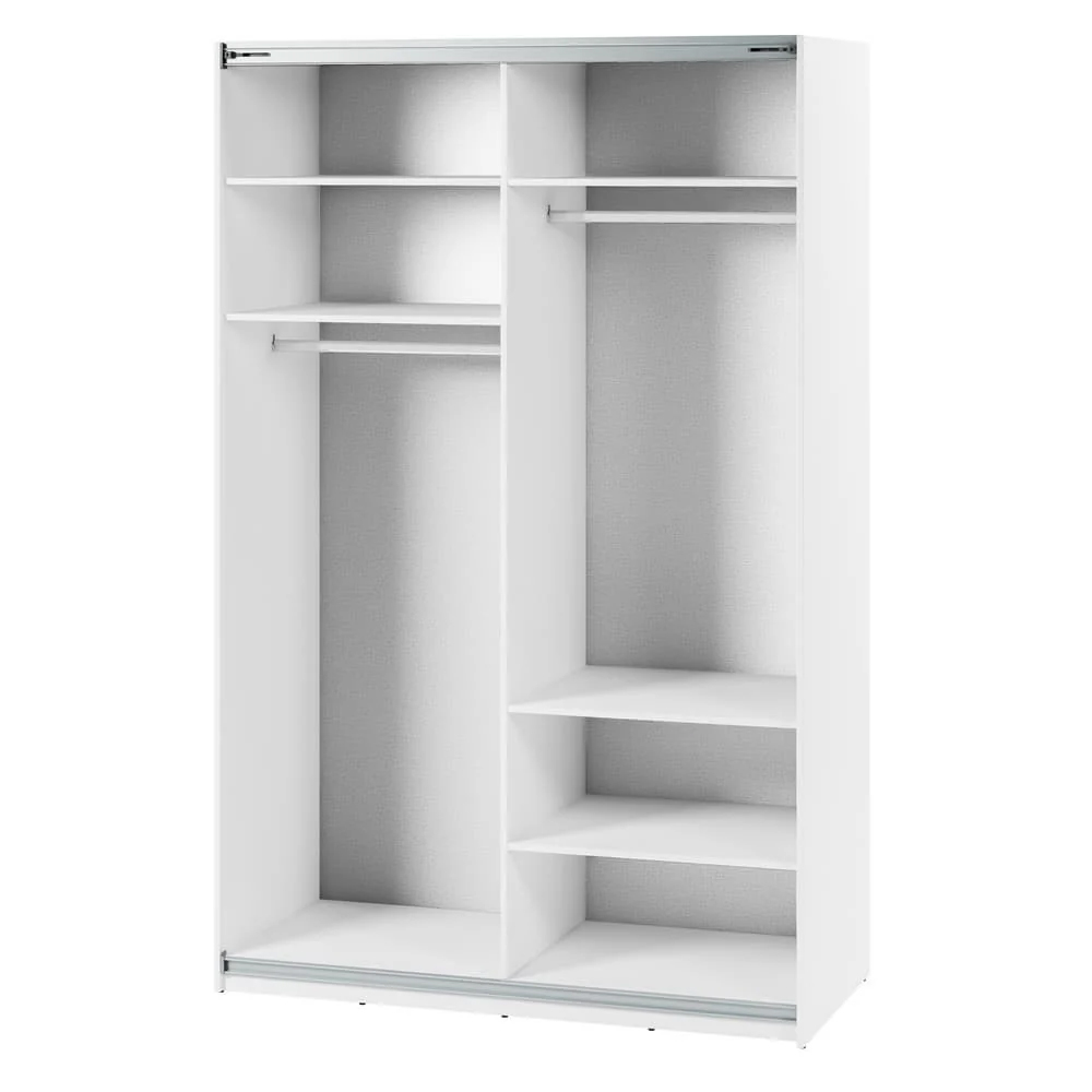 Madrid Wooden Wardrobe With 2 Sliding Doors In White