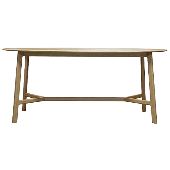 Madrina Wooden Oval Dining Table In Oak