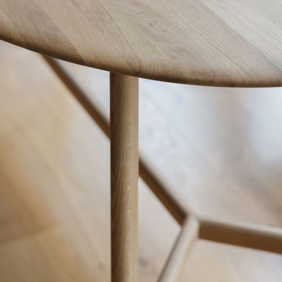 Madrina Wooden Oval Dining Table In Oak