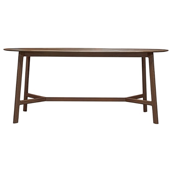 Madrina Wooden Oval Dining Table In Walnut