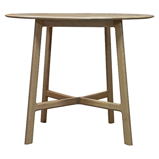 Madrina Round Wooden Dining Table In Oak
