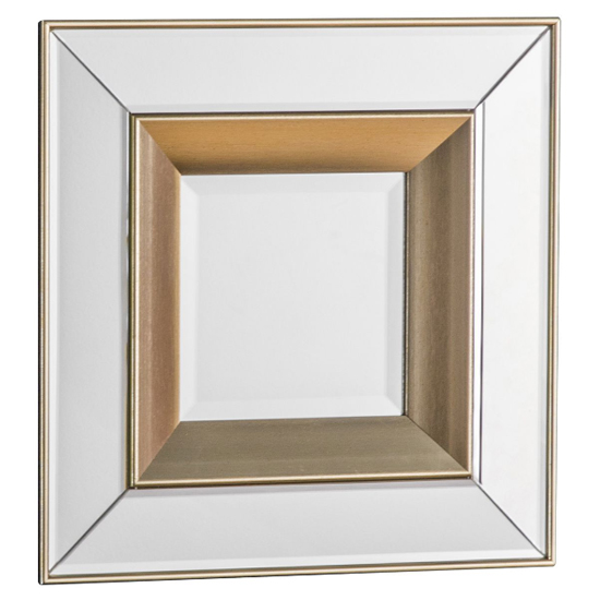 Madrina Square Set Of 4 Wall Mirrors In Gold Frame