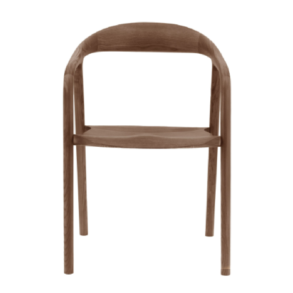 Madrina Walnut Wooden Dining Chairs In Pair