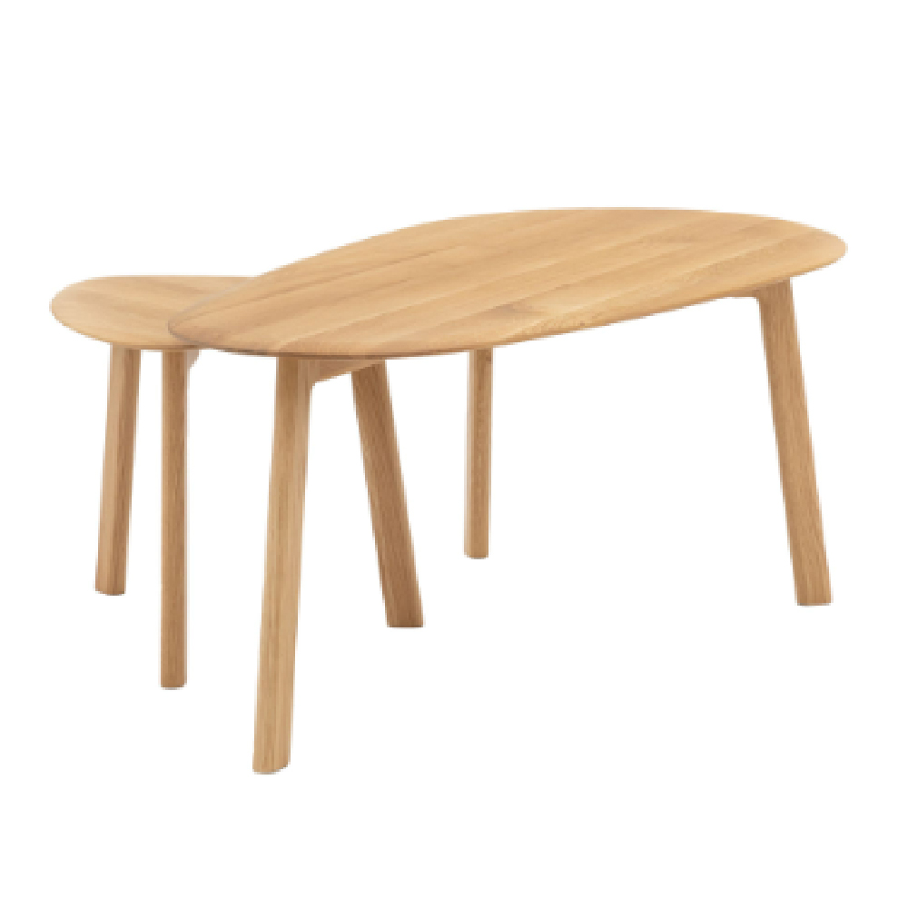 Madrina Wooden Nesting Coffee Tables In Natural