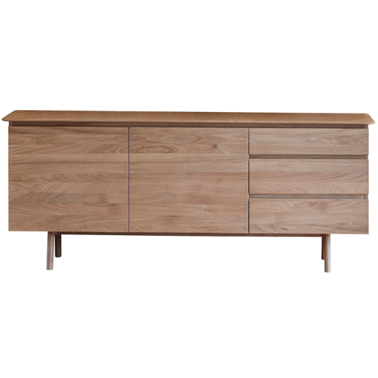 Madrina Wooden Sideboard With 2 Doors And 3 Drawers In Oak