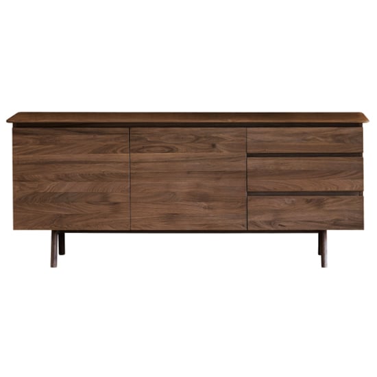 Madrina Wooden Sideboard With 2 Doors And 3 Drawers In Walnut